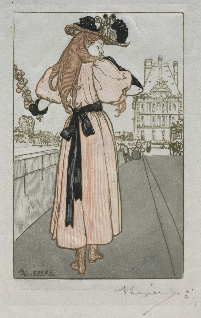 Párizsi Almanach, 1897: Tavasz, 1897. alkotó: Auguste Louis Lepère
