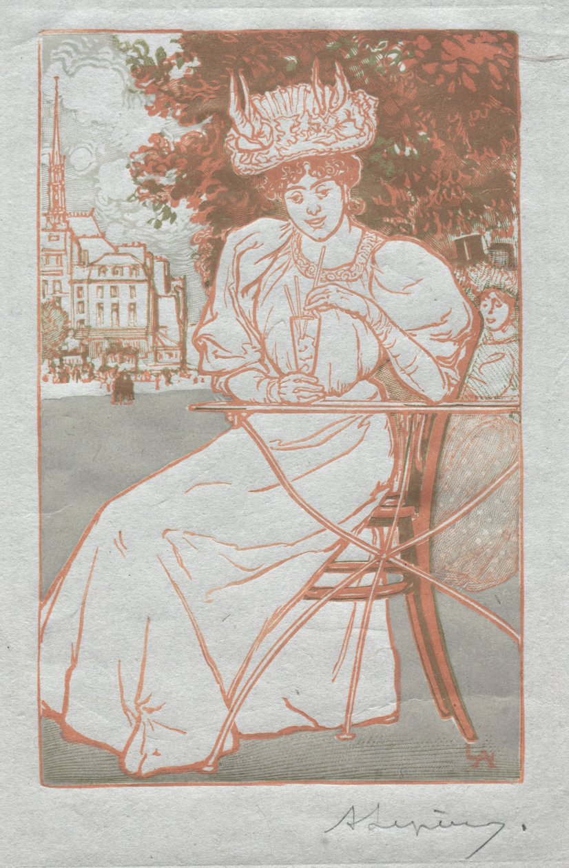 Párizsi Almanach, 1897: Nyár, 1897. alkotó: Auguste Louis Lepère