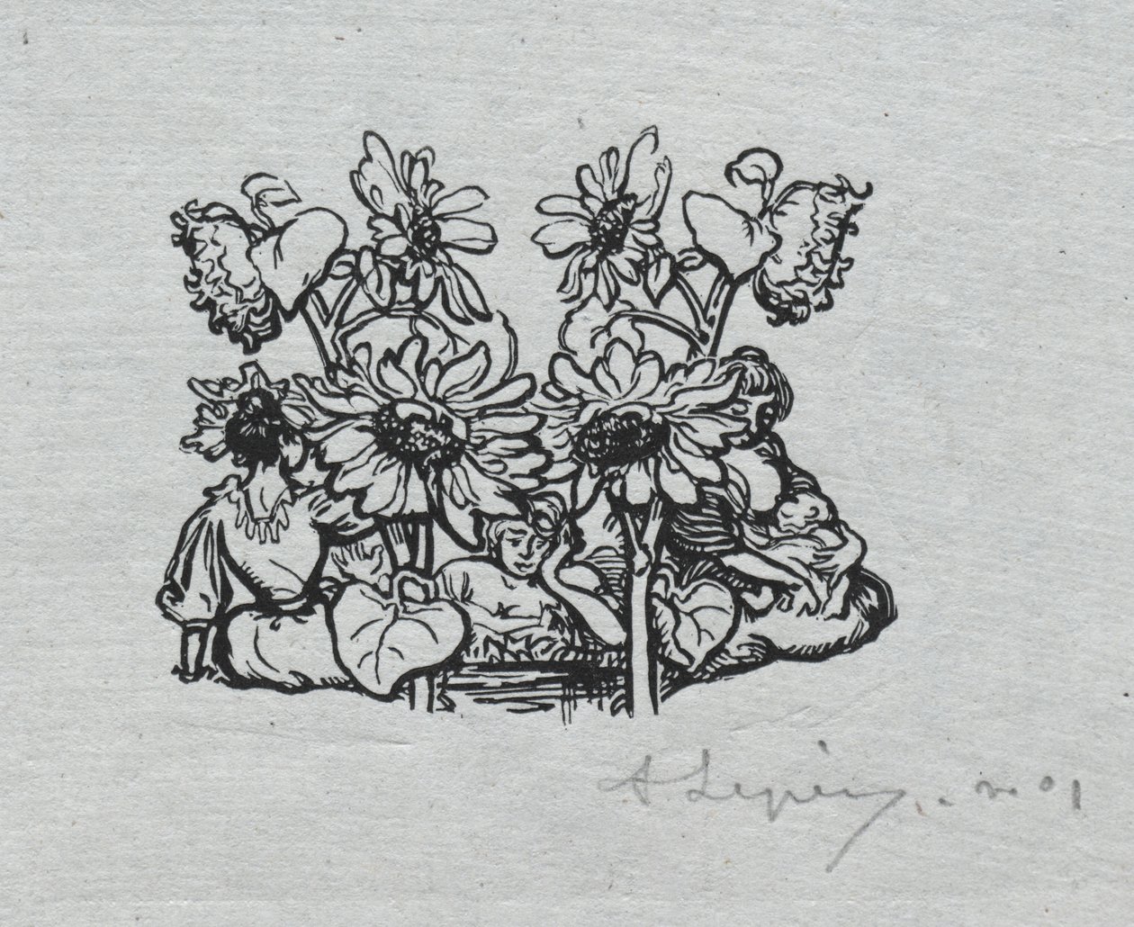 Párizsi Almanach, 1897: Farokdarab, Nyár alkotó: Auguste Louis Lepère
