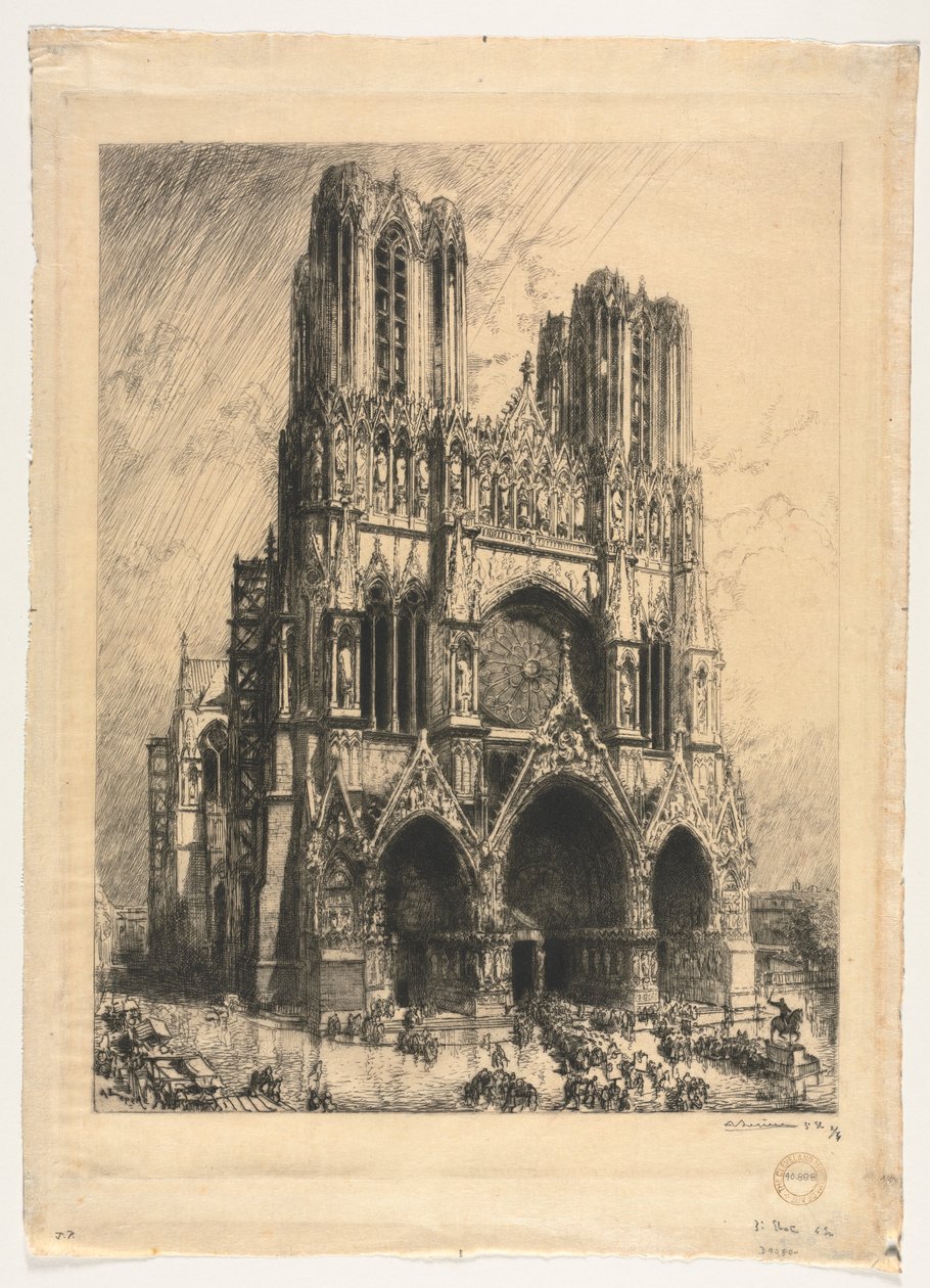 Reims katedrális alkotó: Auguste Louis Lepère