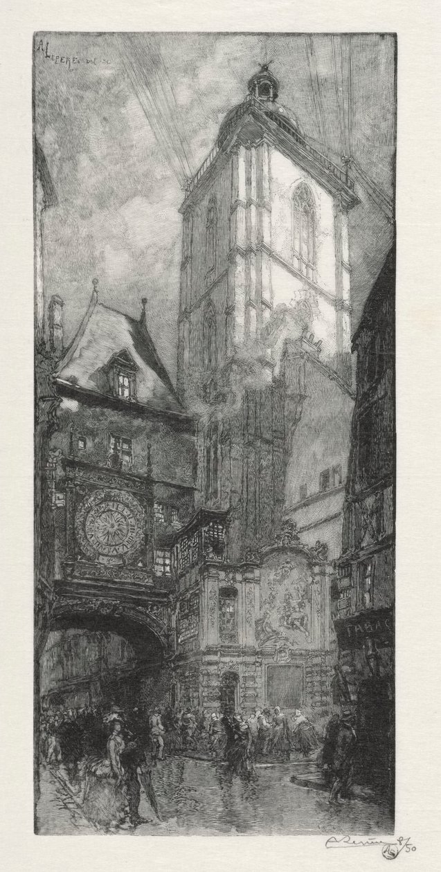 Illusztrált Rouen: A nagy óra alkotó: Auguste Louis Lepère