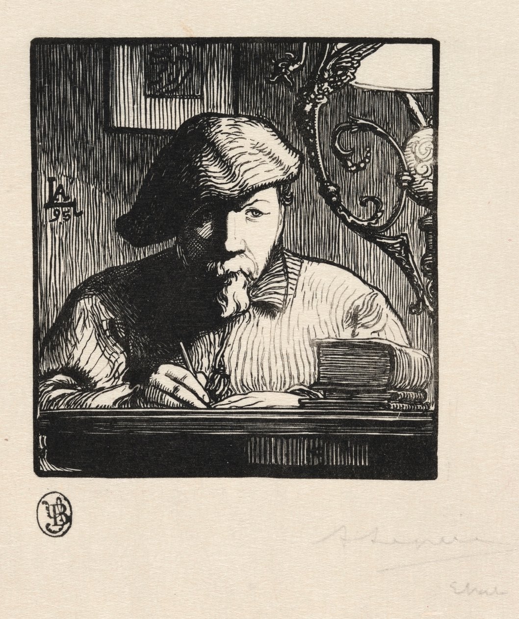 Önarckép, 1895. alkotó: Auguste Louis Lepère