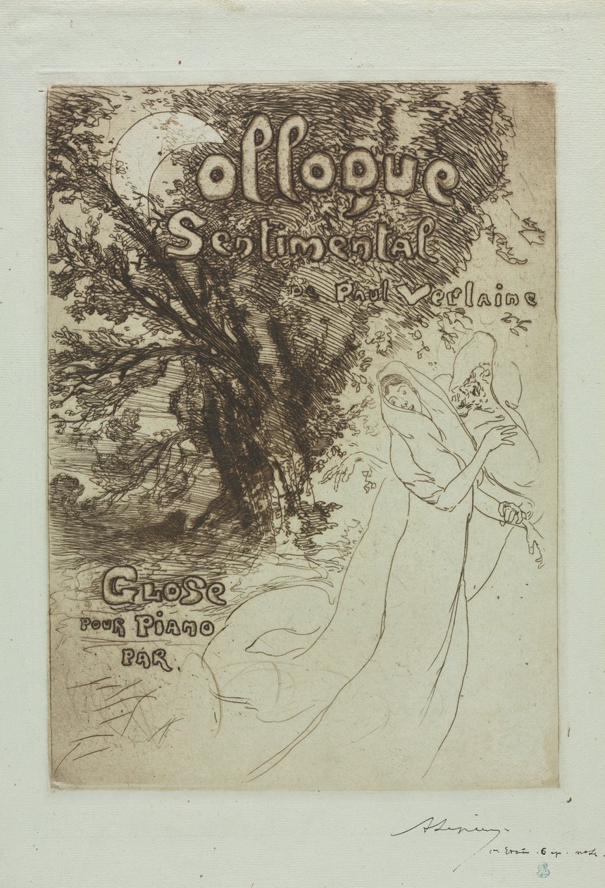 Paul Verlaine szentimentális kollokviuma alkotó: Auguste Louis Lepère