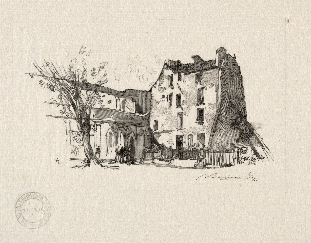 Szegény Szent Julián: A presbitérium alkotó: Auguste Louis Lepère
