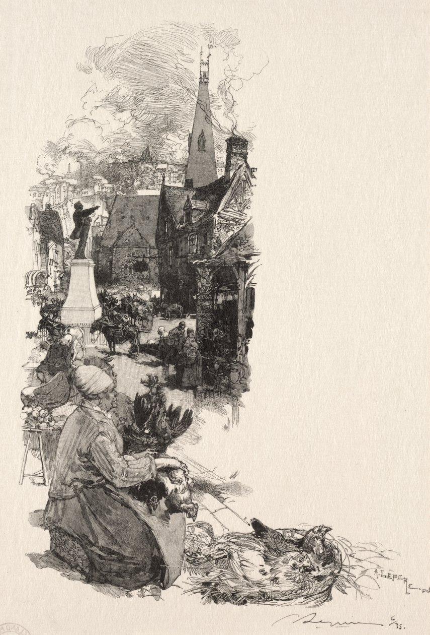 Egy nagy ember szobra alkotó: Auguste Louis Lepère