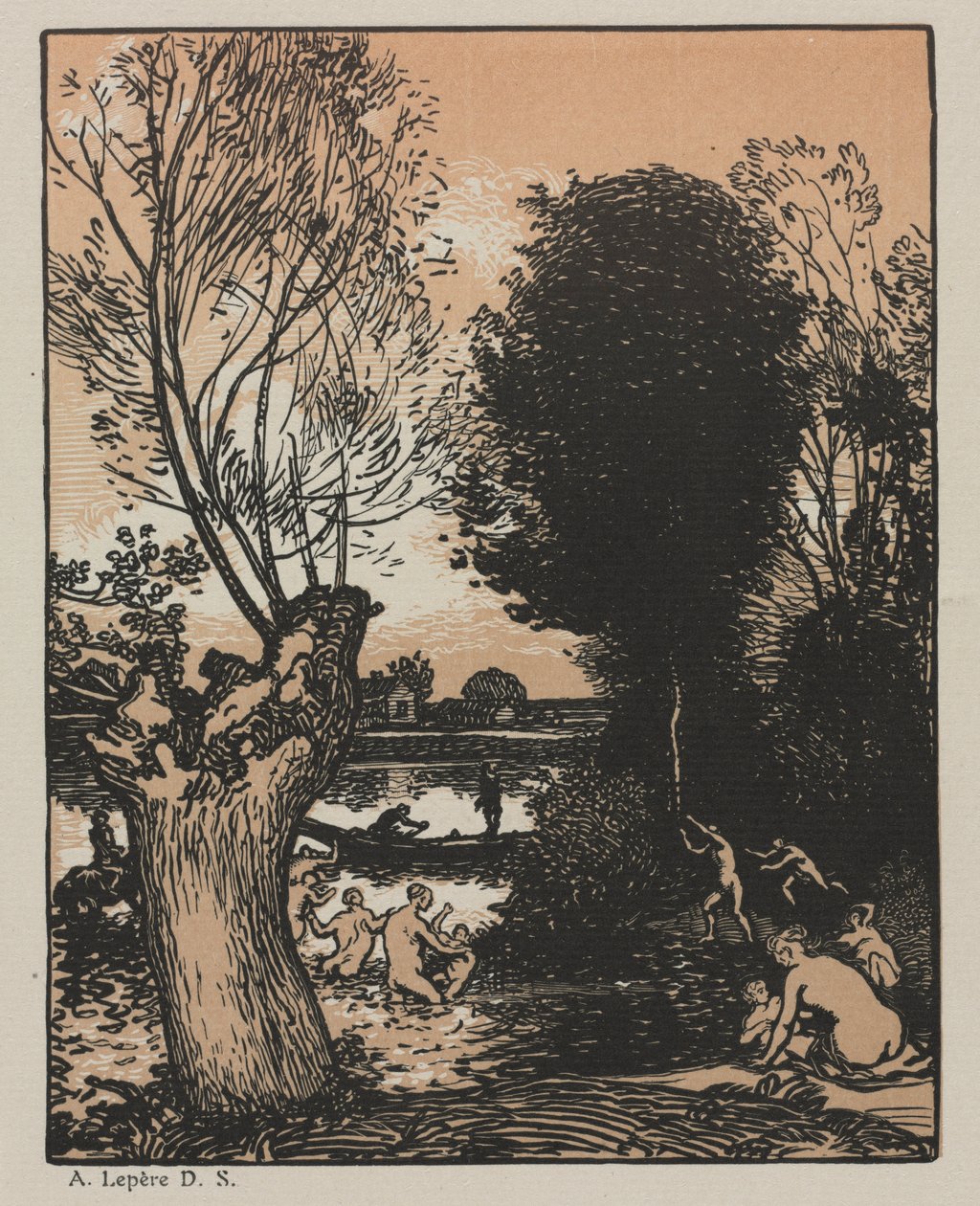 Nyári este, 1910. alkotó: Auguste Louis Lepère