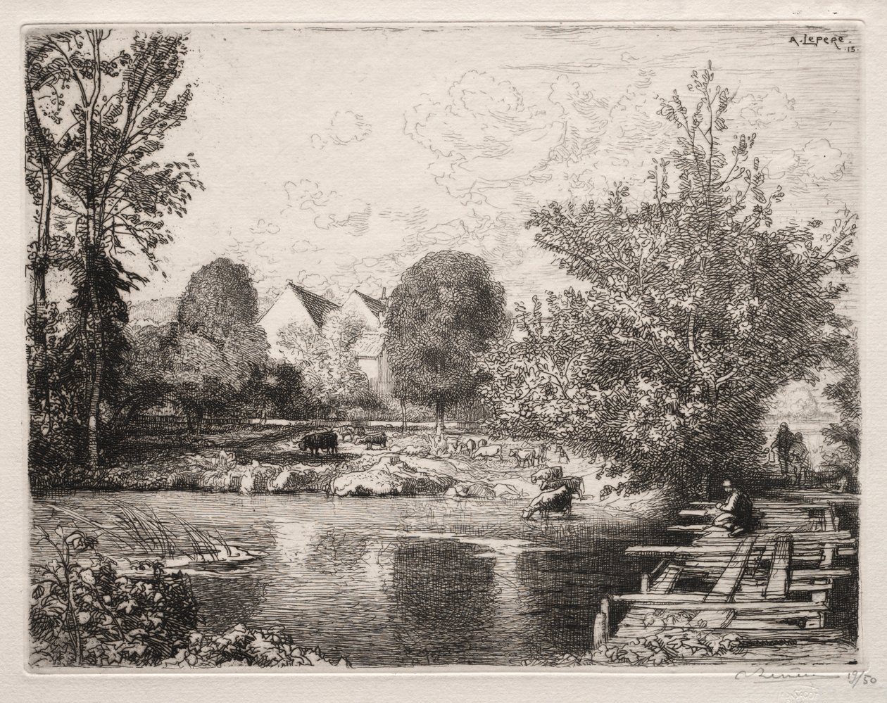 A régi gyaloghíd alkotó: Auguste Louis Lepère