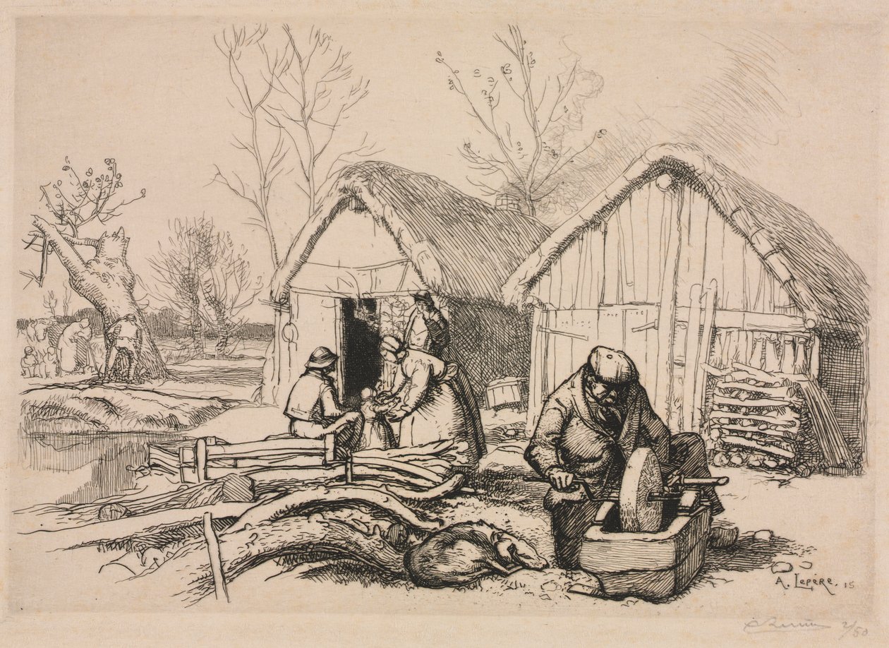 A favágó háza (Vendée) alkotó: Auguste Louis Lepère
