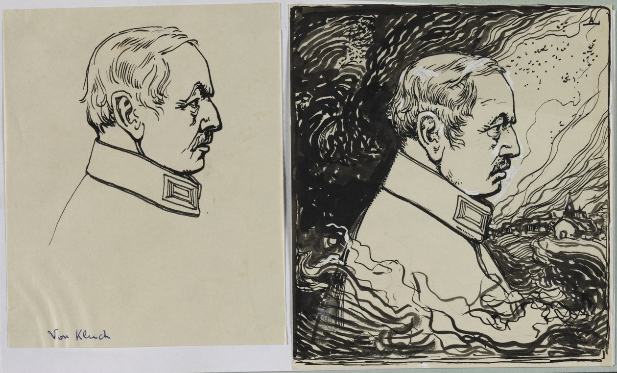 Írta: Kluck, 1914. alkotó: Auguste Louis Lepère