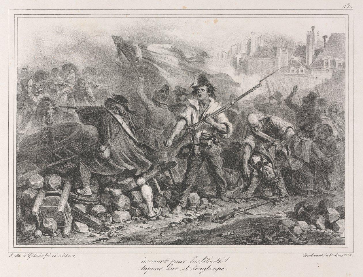 1831-es album: Szabadság vagy halál! , 1831. alkotó: Auguste Raffet