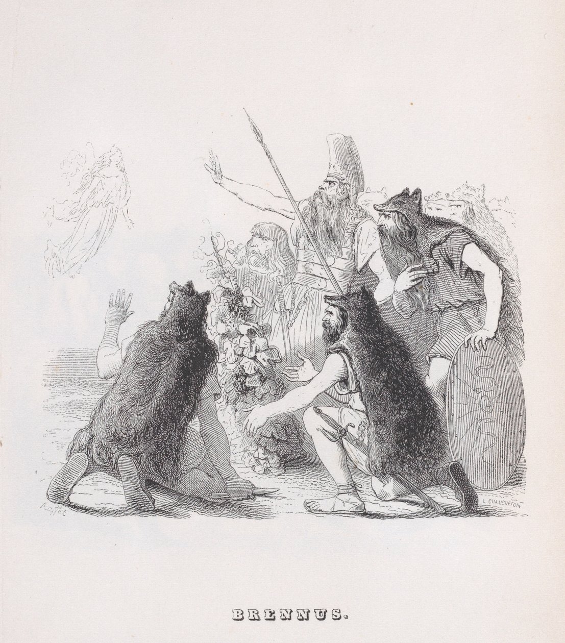 Brennus a Béranger teljes műveiből, 1836 alkotó: Auguste Raffet