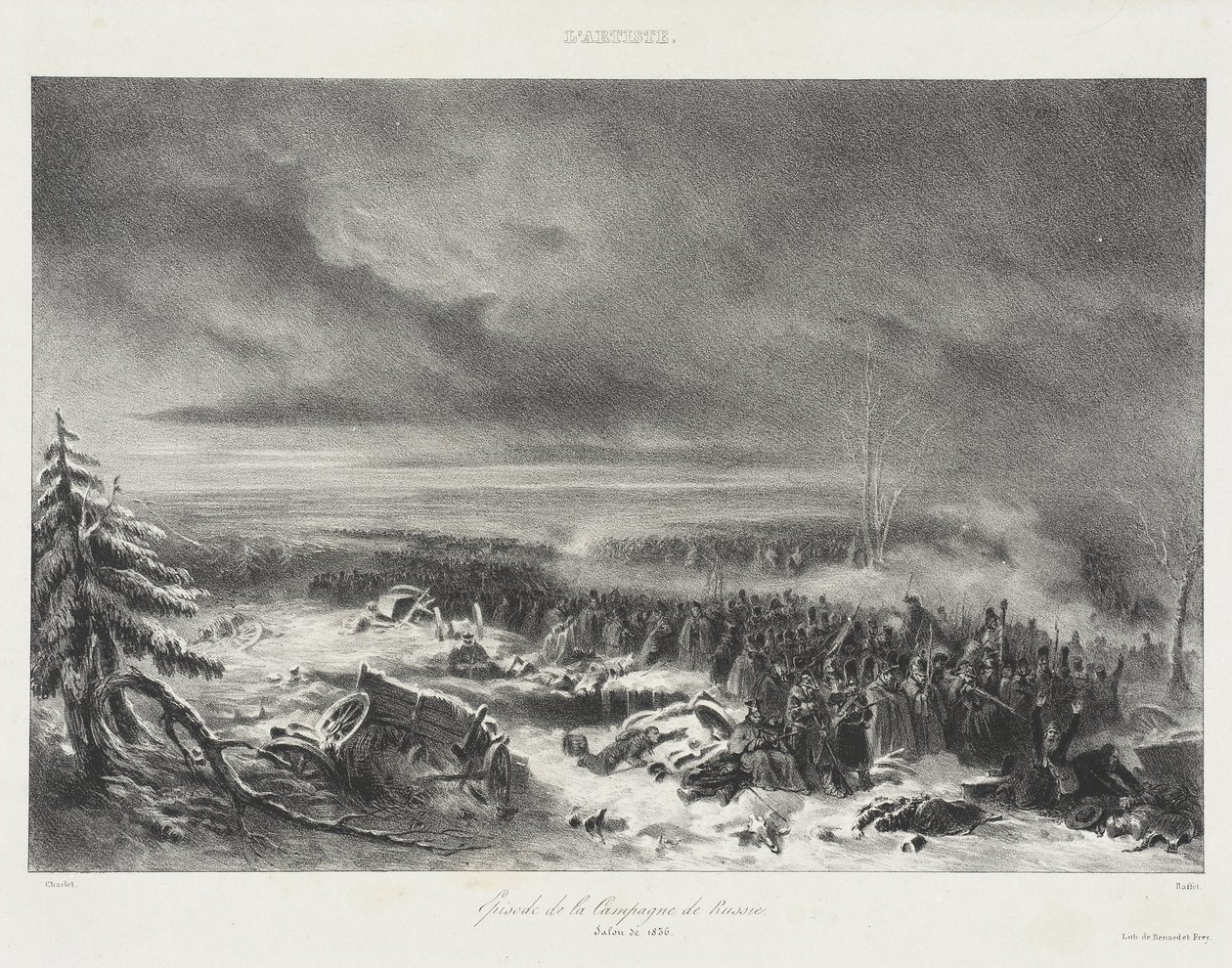 Az orosz hadjárat egyik epizódja – 1836-os Szalon alkotó: Auguste Raffet