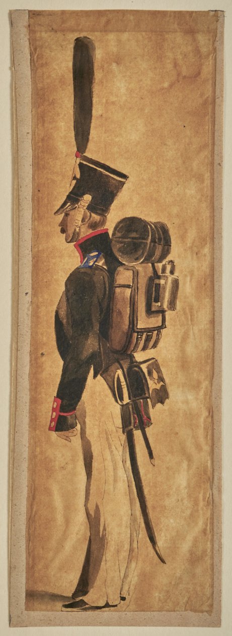 Studie einer Militäruniform: Infanterie alkotó: Auguste Raffet