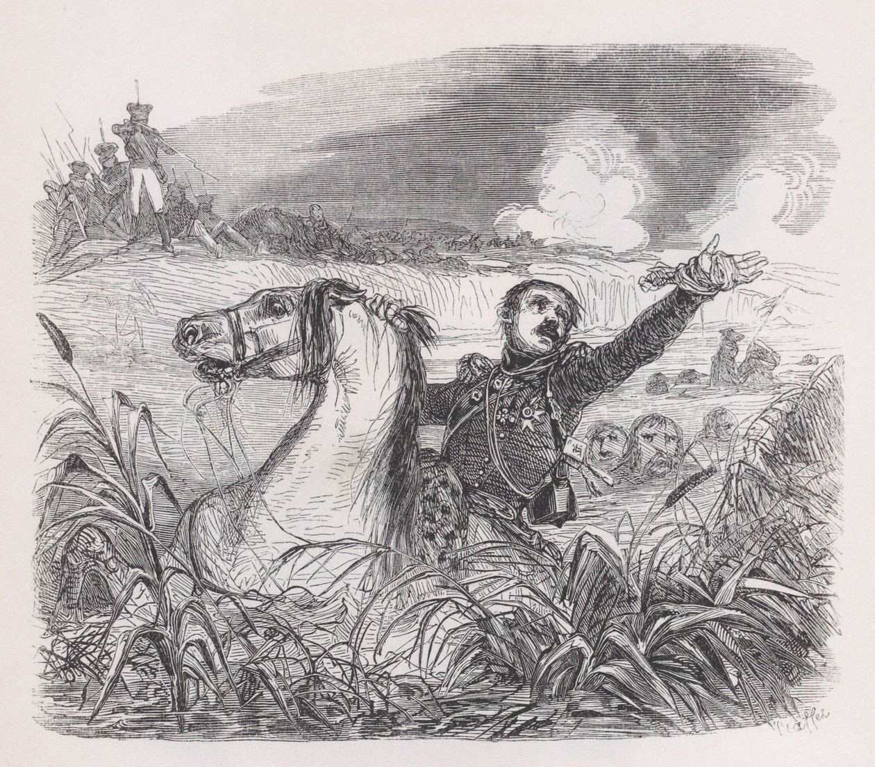 Poniatowski a Béranger teljes műveiből, 1836. alkotó: Auguste Raffet
