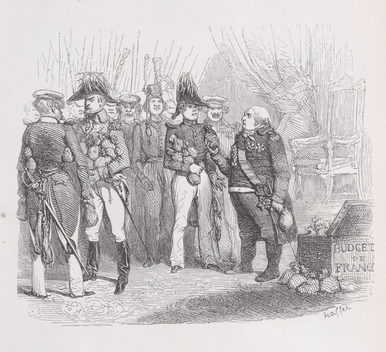 A barbár szent szövetség Béranger teljes műveiből, 1836. alkotó: Auguste Raffet