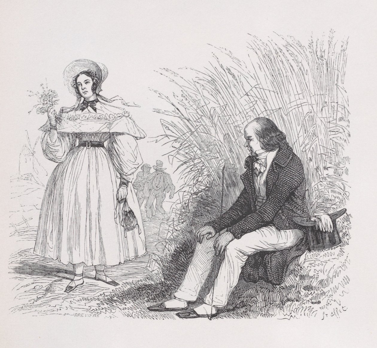 A nép leánya Béranger teljes műveiből, 1836 alkotó: Auguste Raffet
