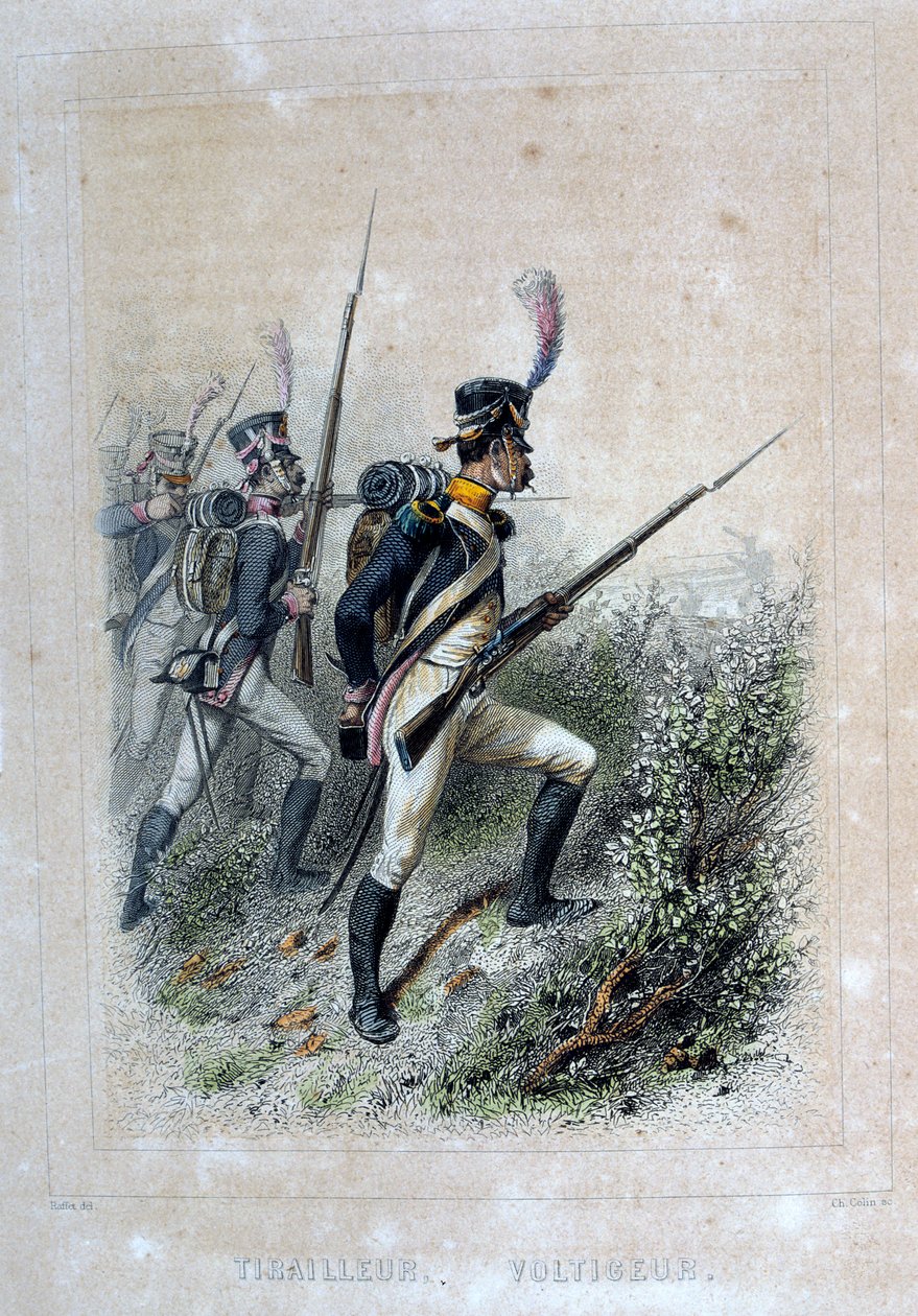 Tirailleur Voltigeur, Puskás, 1859. alkotó: Auguste Raffet