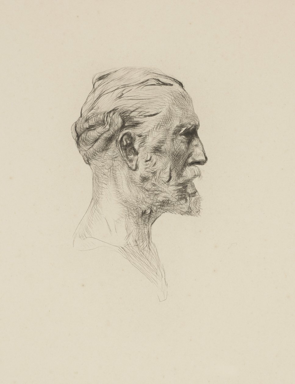Antonin Proust, 1884 körül (rézkarc) alkotó: Auguste Rodin