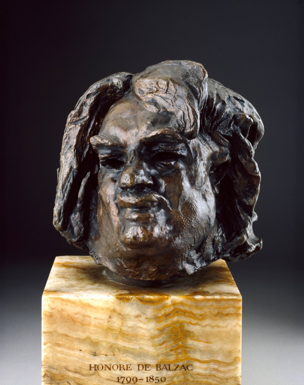 Balzac, Fej az utolsó tanulmány előtt, 1890-es évek alkotó: Auguste Rodin