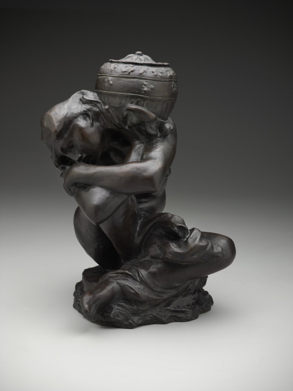 Elesett kariatida urnát hordozó alkotó: Auguste Rodin