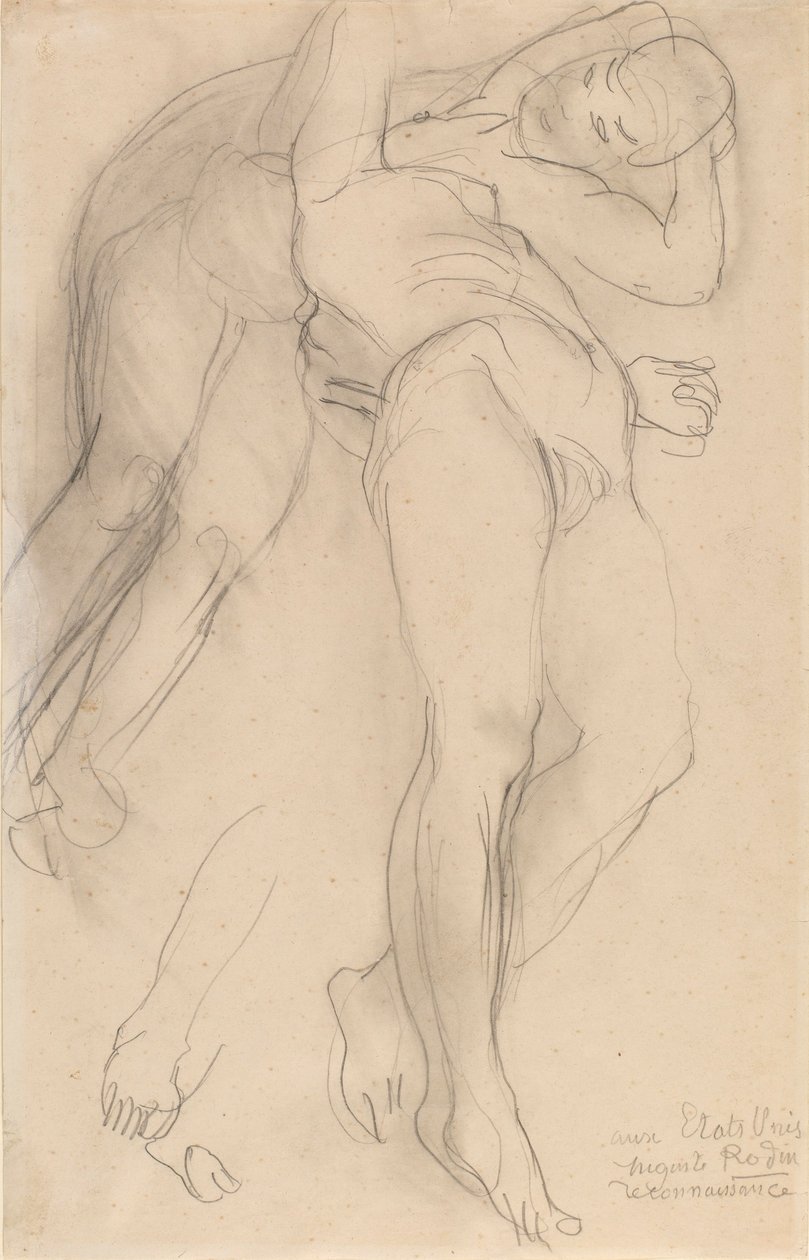 Ábra vázlat alkotó: Auguste Rodin