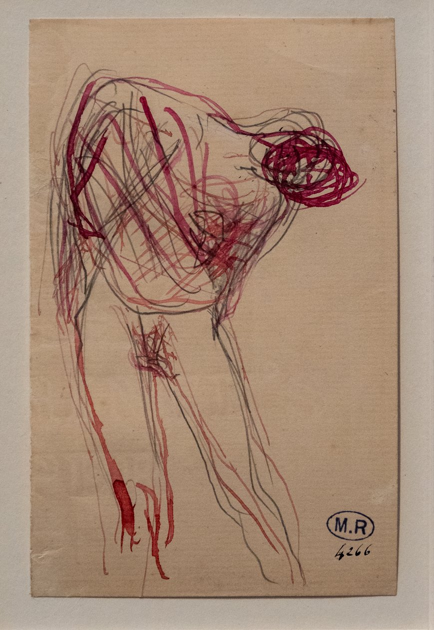 Félmeztelen nő, jobbra dőlve alkotó: Auguste Rodin