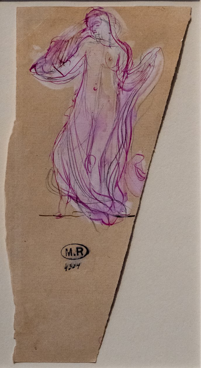 Fátyolba burkolt nő alkotó: Auguste Rodin