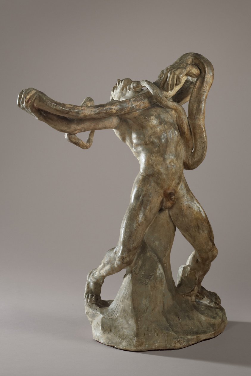 Ember kígyóval, 1886 körül alkotó: Auguste Rodin