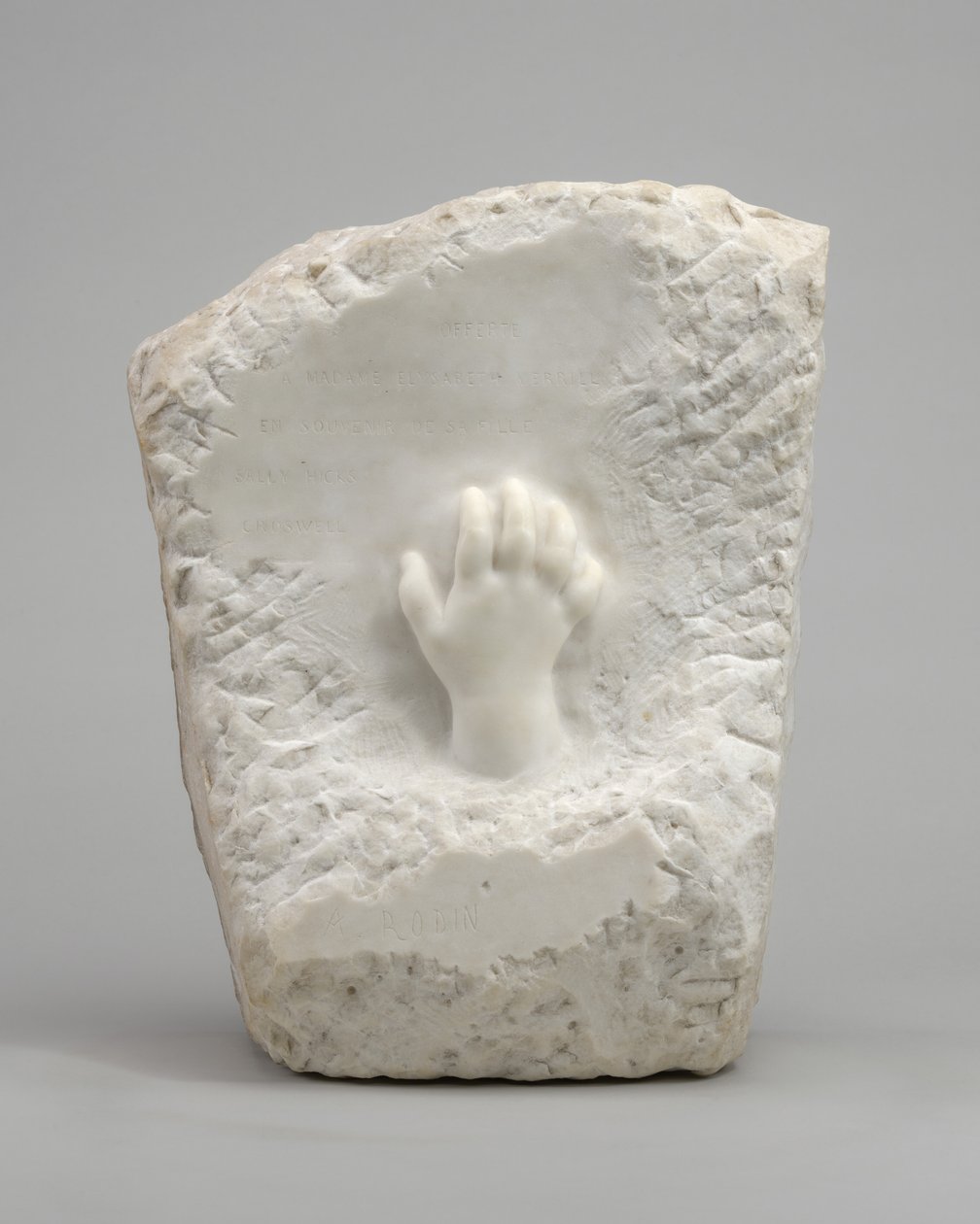 Egy gyermek emlékező keze, 1908. alkotó: Auguste Rodin