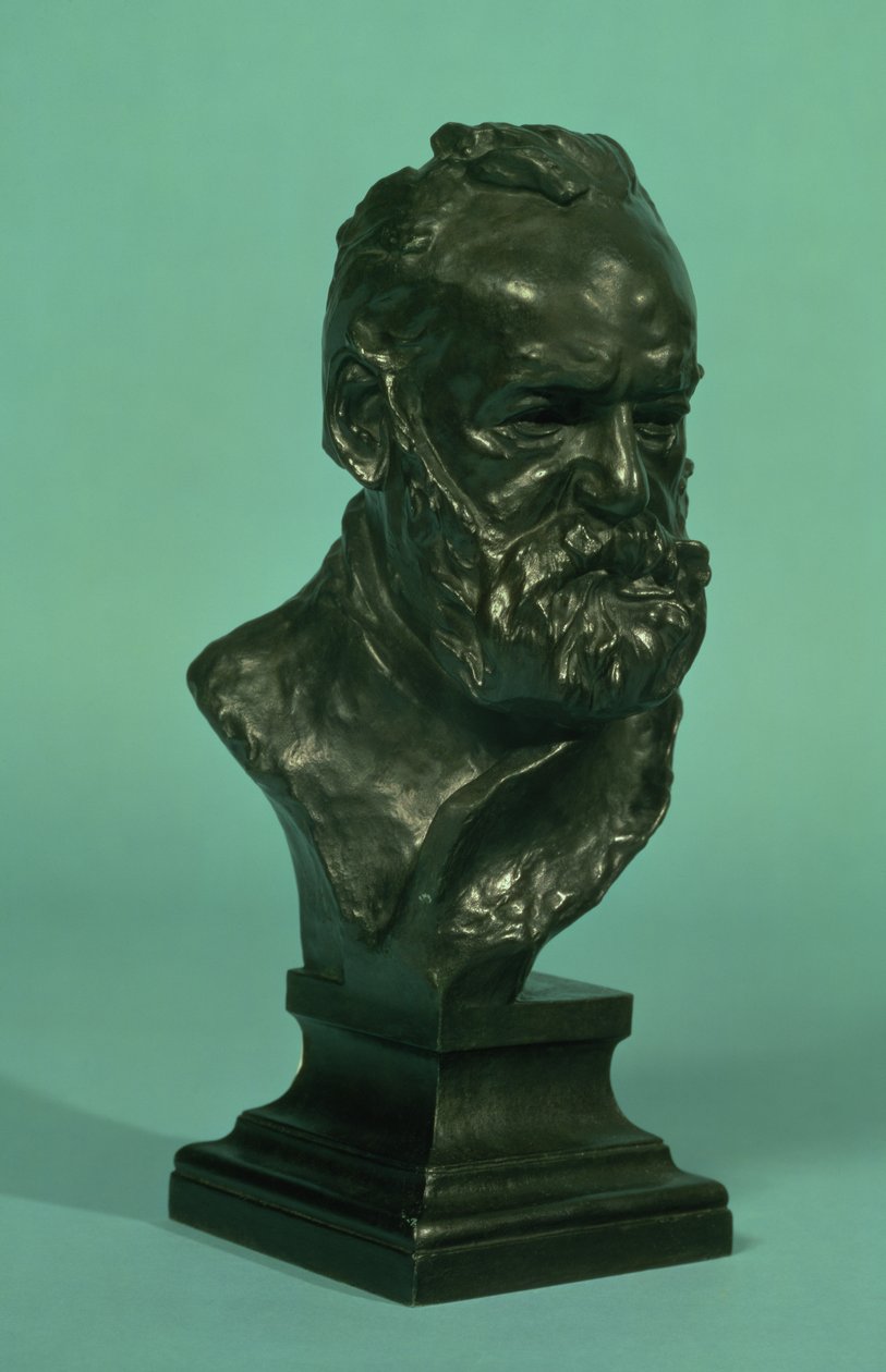 Victor Hugo (1802-85) portréfeje (bronz) alkotó: Auguste Rodin