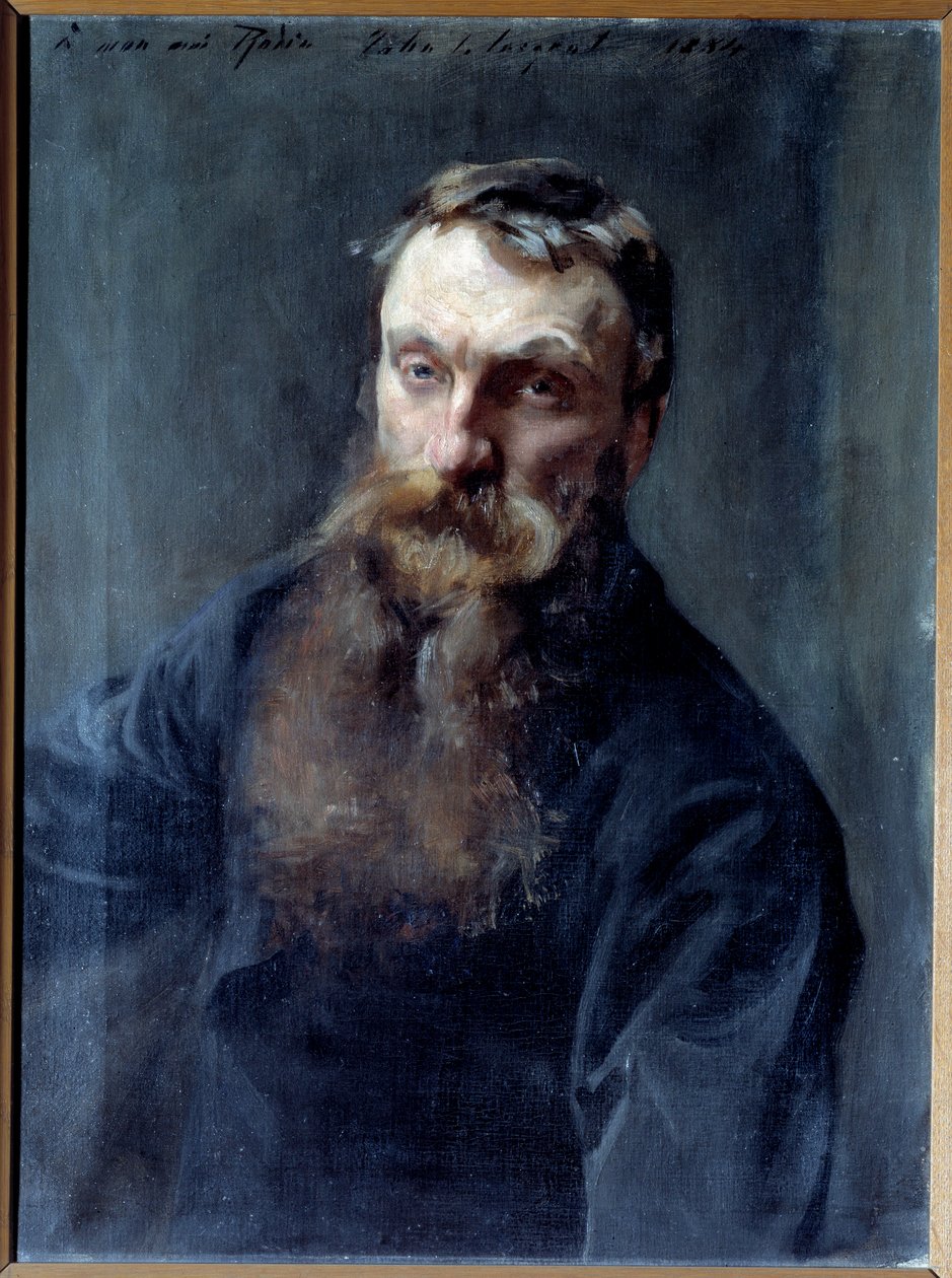 Auguste Rodin (1840-1917) szobrász portréja John Singer Sargent (1856-1925) festménye 19. század Párizs, Musee Rodin alkotó: Auguste Rodin