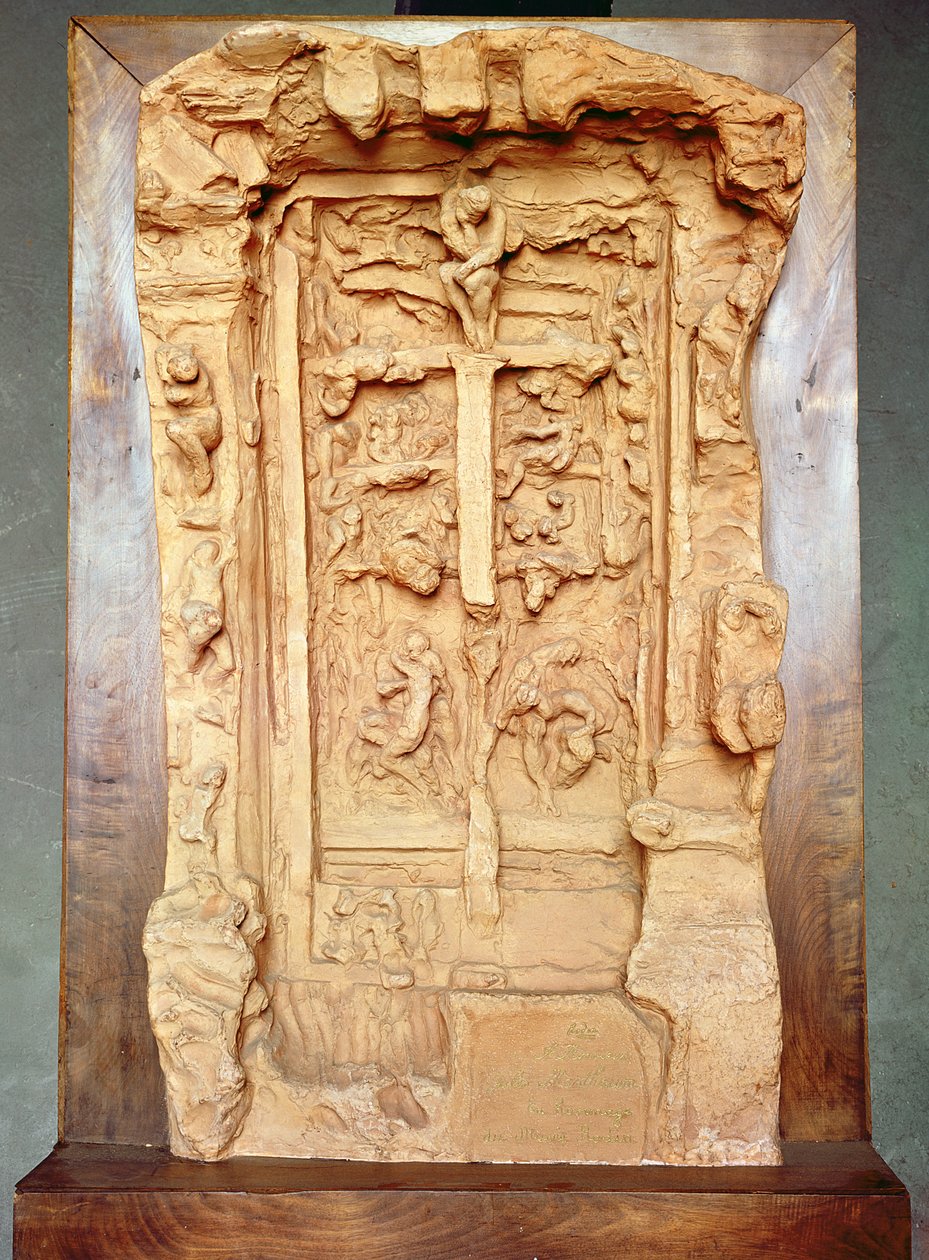Tanulmány a pokol kapuihoz, 1889-90 (terrakotta) alkotó: Auguste Rodin