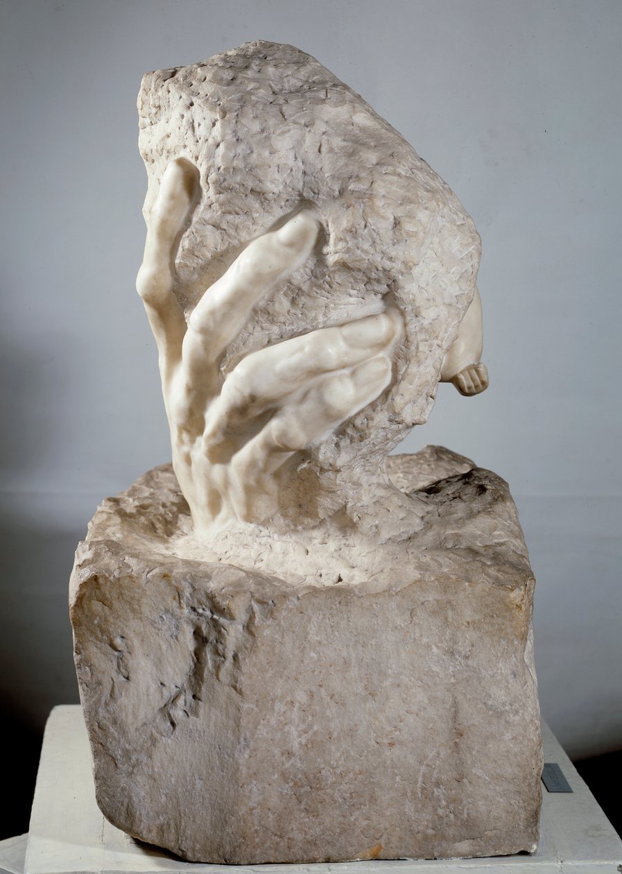 Isten keze Márvány szobra Auguste Rodintól (1840-1917) 20. századi Párizs, Musee Rodin alkotó: Auguste Rodin