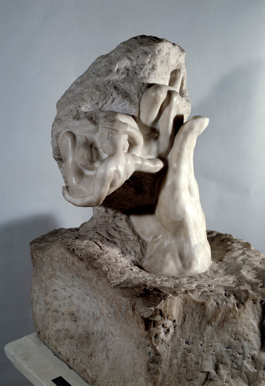 Isten keze Márványszobra Auguste Rodintól (1840-1917) 20. századi Párizs, Musee Rodin alkotó: Auguste Rodin