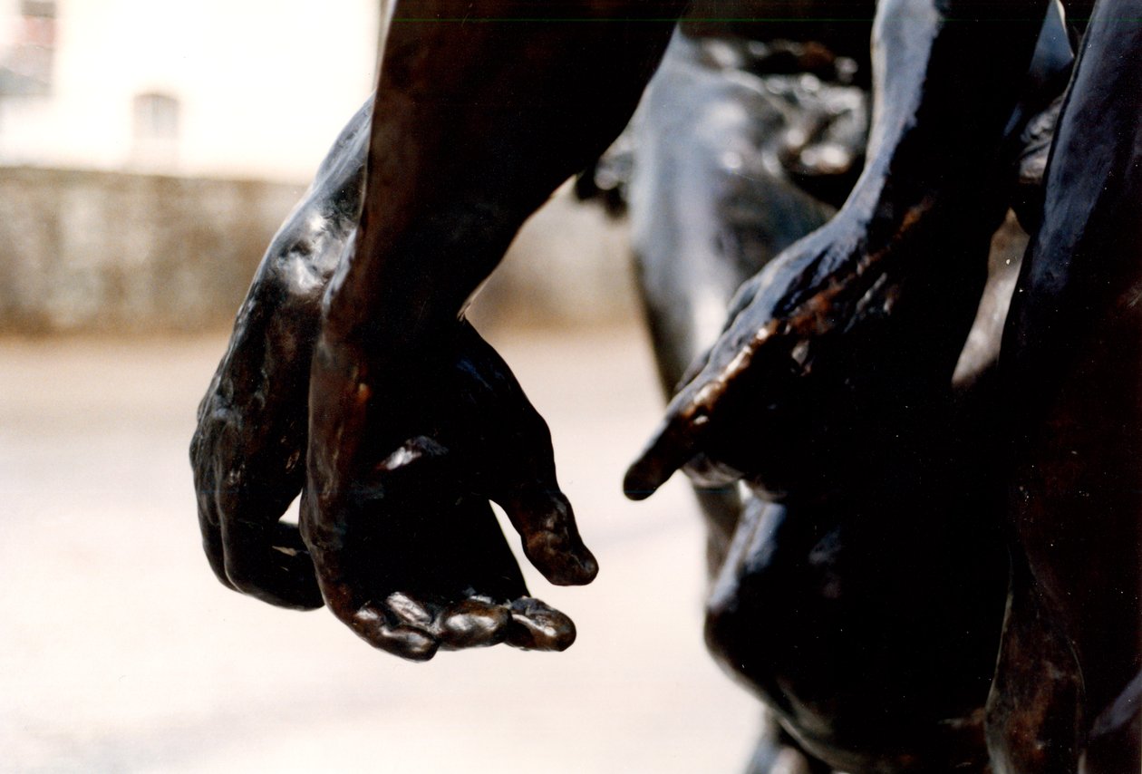 A három árnyalat, a három kéz részlete, az 1881-es bronz részlet az 108012-ből alkotó: Auguste Rodin