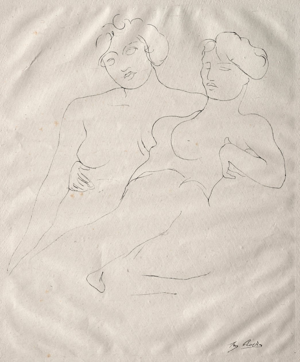 Két figura. alkotó: Auguste Rodin