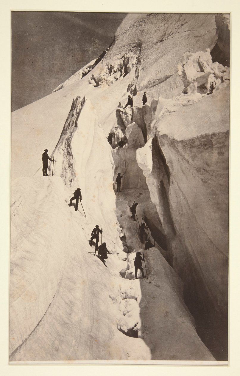 Mont Blanc, The Crevasse alkotó: Auguste Rosalie Bisson