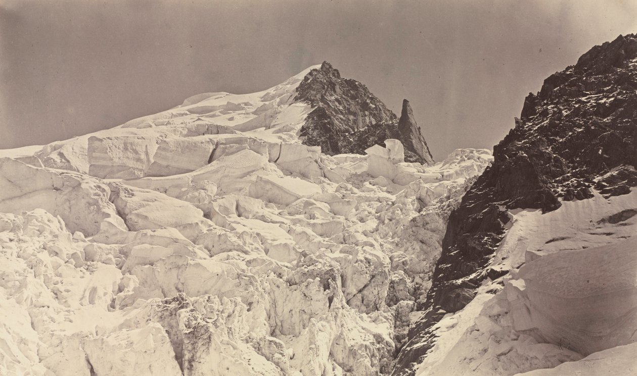 Mount Maudit, Savoy, 1860. alkotó: Auguste Rosalie Bisson