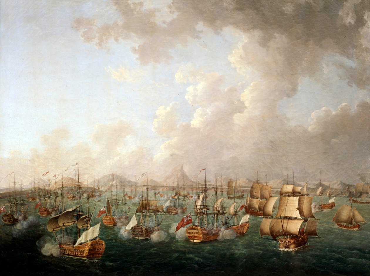 Porto Praya csata, 1781. április 16., 1786 alkotó: Auguste Rossel De Cercy
