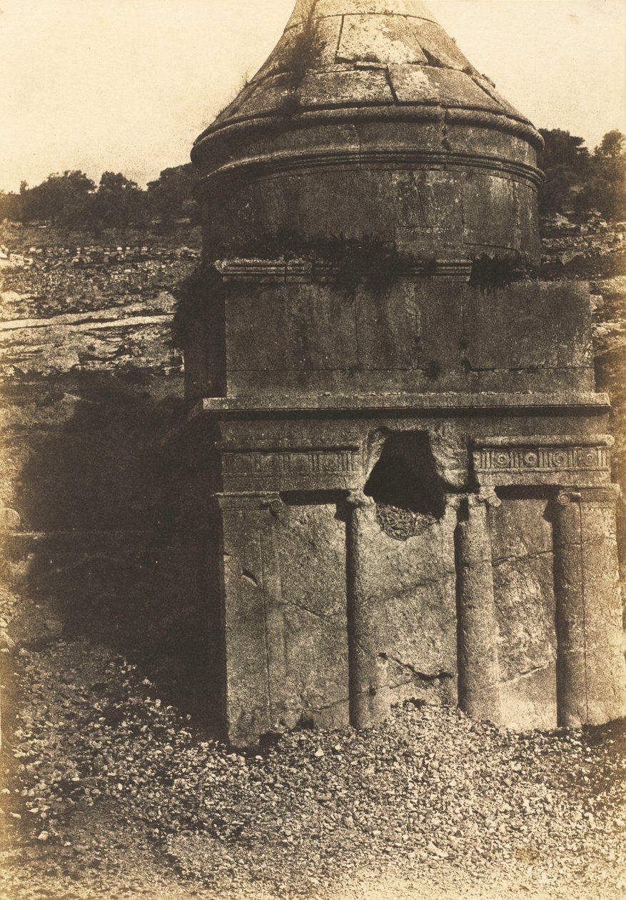 Absalom sírja, Kidron völgye, Jeruzsálem,1854 (fotó) alkotó: Auguste Salzmann