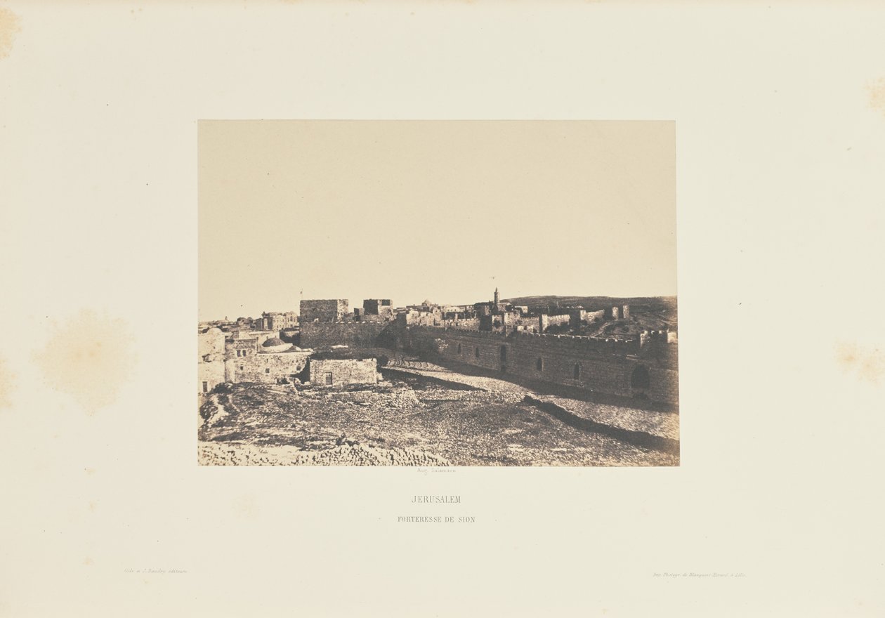 Jeruzsálem. Sion erődje alkotó: Auguste Salzmann