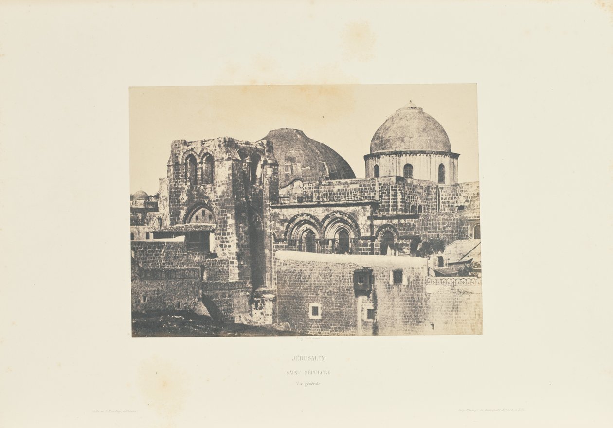 Jeruzsálem. Szent Sír. Általános nézet. alkotó: Auguste Salzmann