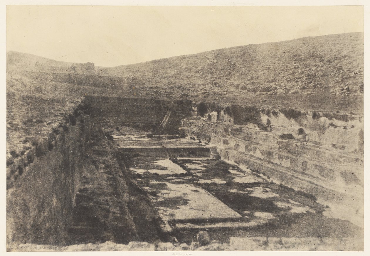 Jeruzsálem. Salamon medencéi. Részletek alkotó: Auguste Salzmann