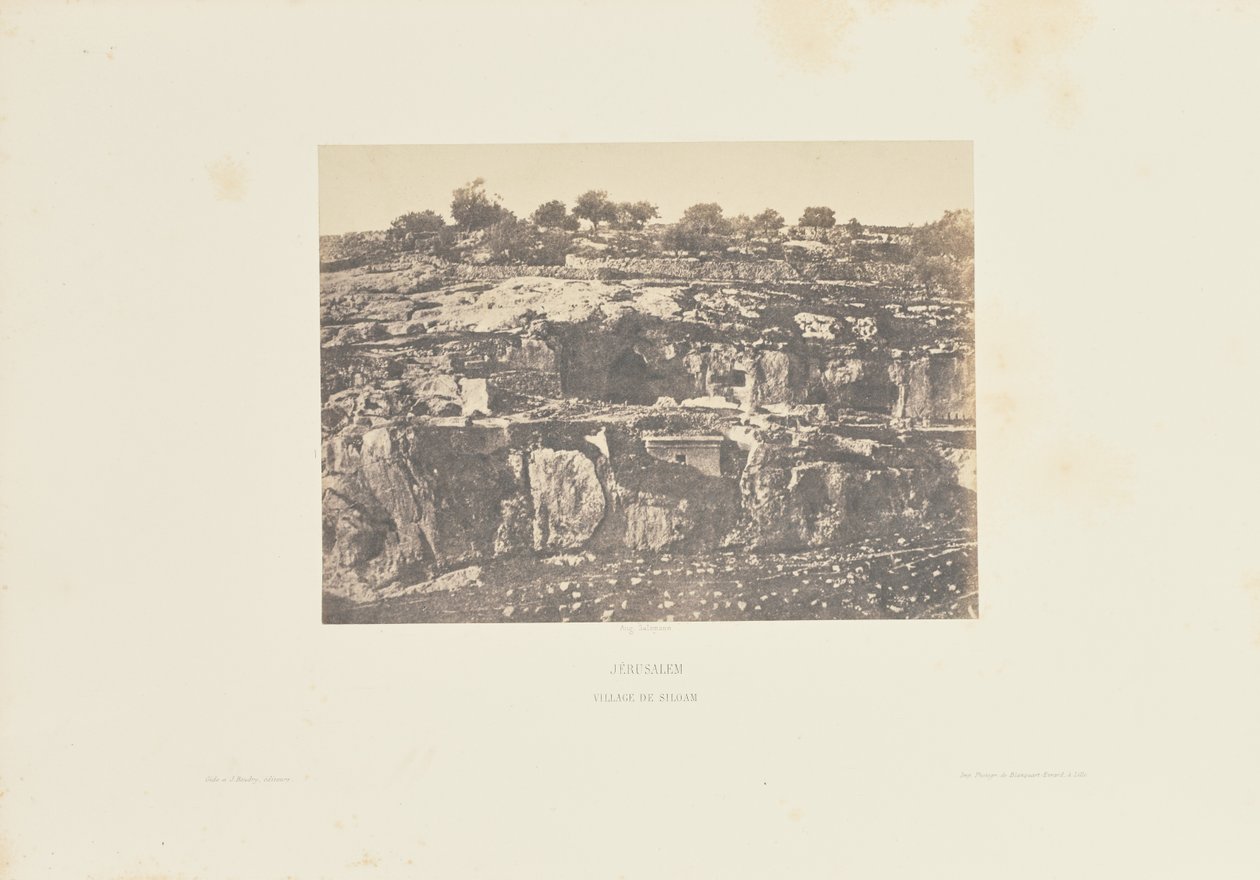 Jeruzsálem. Siloám faluja alkotó: Auguste Salzmann