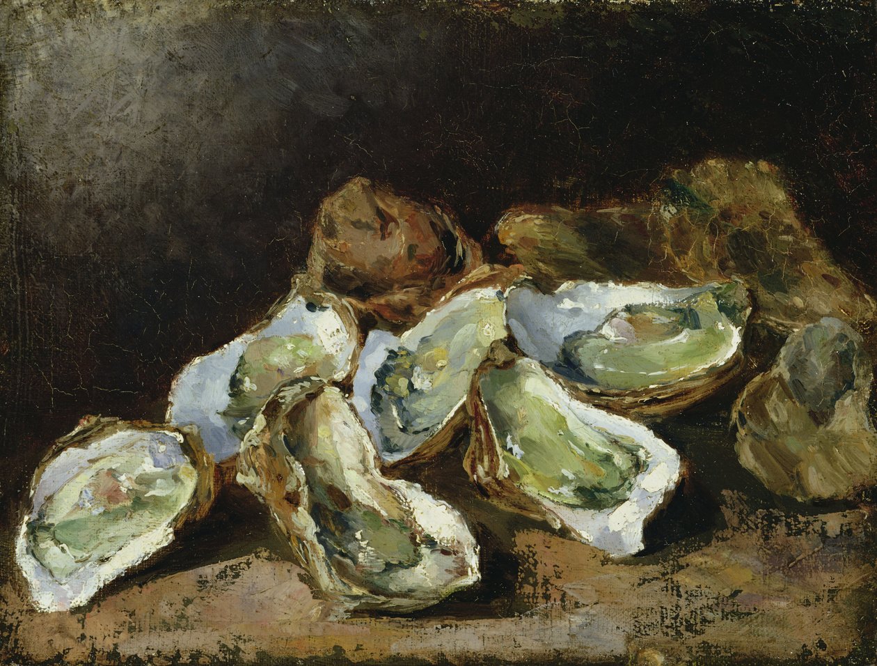 Csendélet osztrigával (olaj, vászon) alkotó: Auguste Theodule Ribot