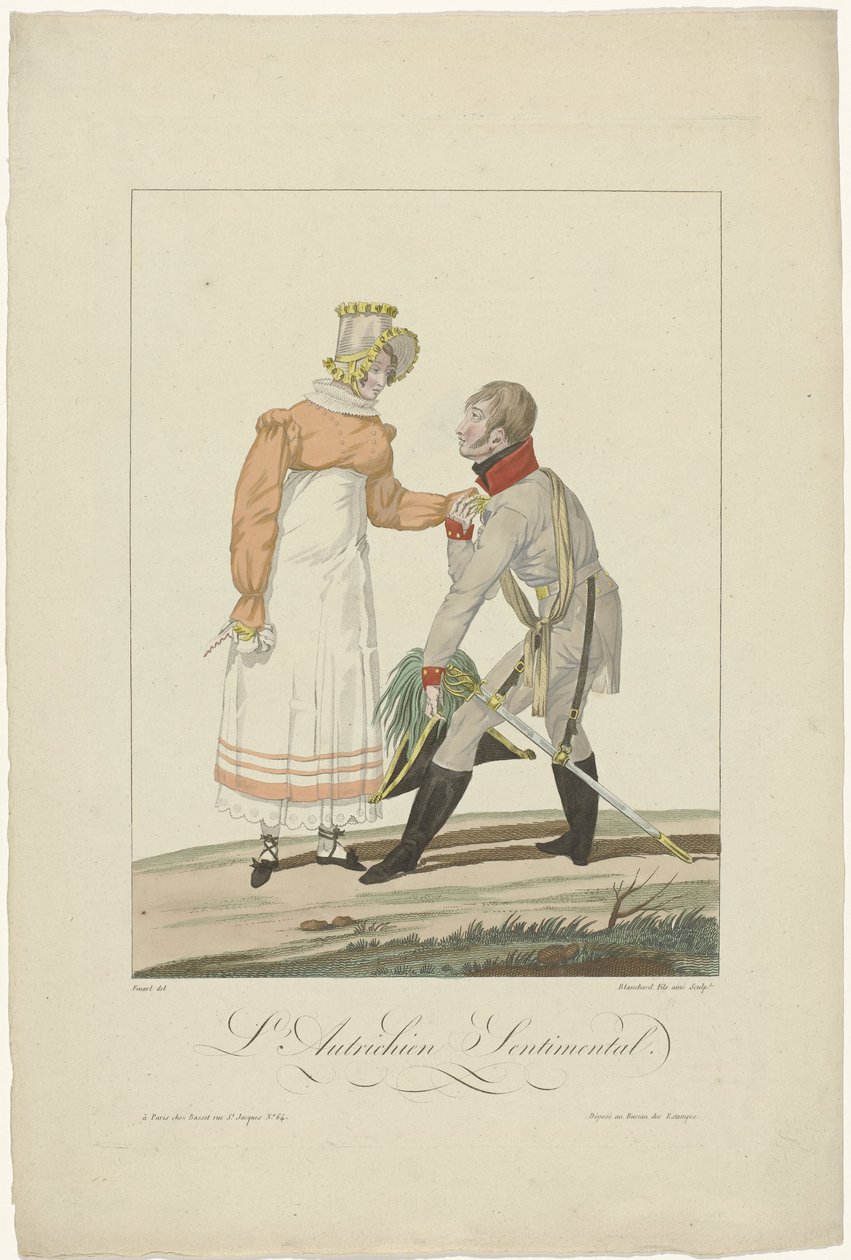 A szövetségesek Párizsban 1815-ben: Az osztrák szentimentális alkotó: Auguste Thomas Marie Blanchard