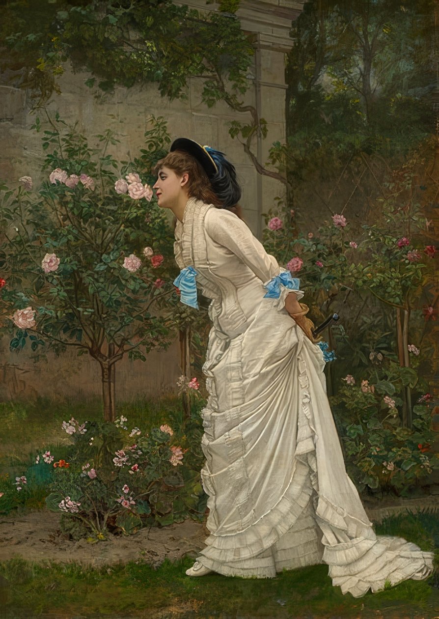 Hölgy rózsaillatú. 1879 alkotó: Auguste Toulmouche