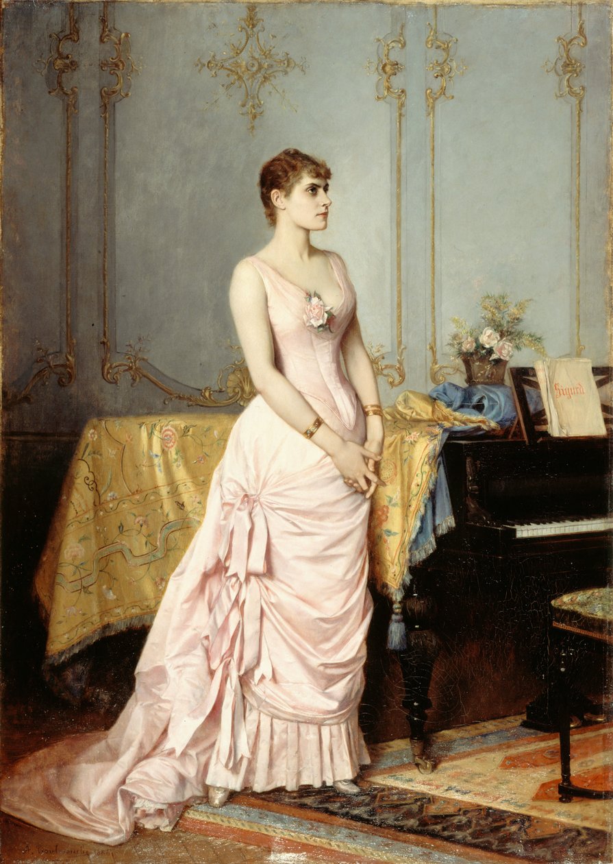 Rose Caron operaénekesnő portréja 1857-1890, c. 1880. alkotó: Auguste Toulmouche