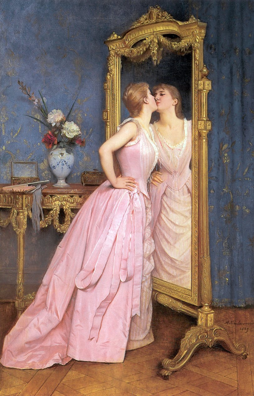 Hiúság, 1889 körül alkotó: Auguste Toulmouche