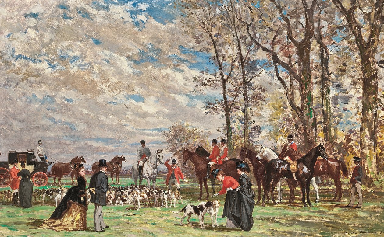 Vadászat kopókkal alkotó: Auguste de Molins